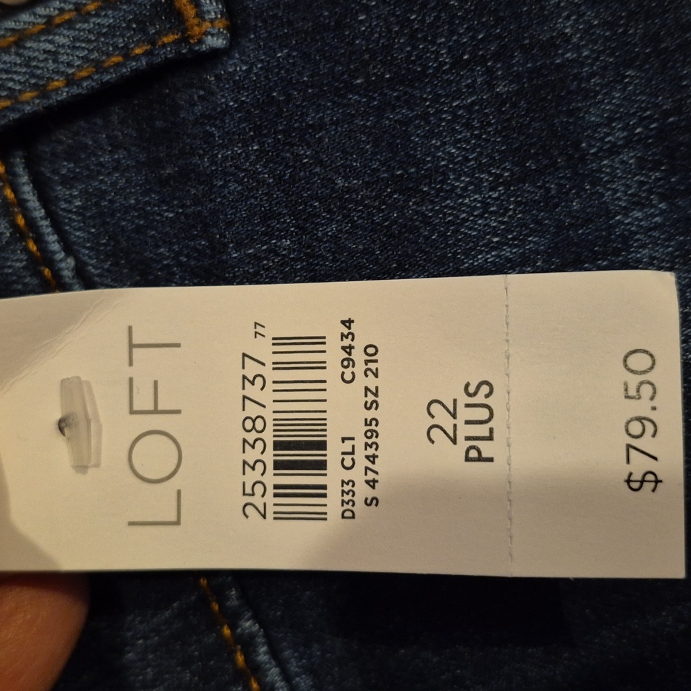 LOFT, MODERN SKINNY JEANS.  NWT, SIZE 22 PLUS. - Picture 7 of 12